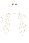 Bijoux épaules et dos en chainettes métalliques dorées Bijoux épaules et dos en chainettes métalliques dorées