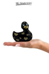 Mini canard vibrant Romance noir et or Mini canard vibrant Romance noir et or