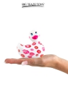 Mini canard vibrant Romance blanc et rose Mini canard vibrant Romance blanc et rose