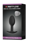 Plug anal 8,4 cm avec bille intégrée Plug anal 8,4 cm avec bille intégrée