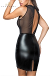 Robe wetlook et broderies F222 Robe wetlook et broderies F222