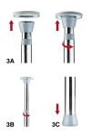 Barre de Pole Dance - Argent Barre de Pole Dance - Argent
