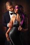 5 liens satin pourpre - Sweet Caress 5 liens satin pourpre - Sweet Caress